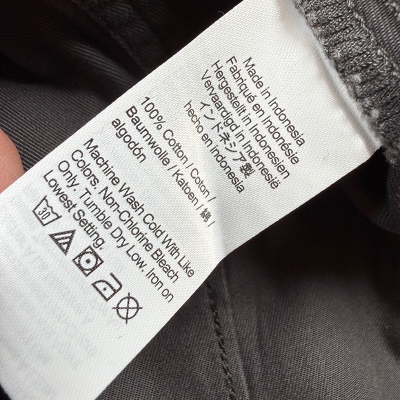 Madewell Fitted Button Shirt Womens 14 Gray Twill NO115 Work Minimalist Gorpcore - Picture 6 of 8